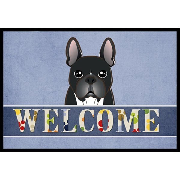 French Bulldog Welcome Indoor and Outdoor Mat, 24 x 36 in., Micasa, Mfr#: MI55597